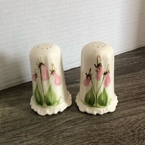 Vtg Hand Painted PEI Salt and Pepper Shakers